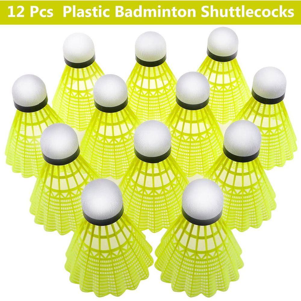Badminton Nylon Shuttlecock - Novas Petecas de Badminton de Plástico