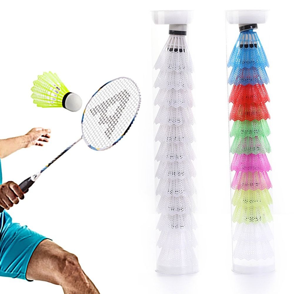 Badminton Nylon Shuttlecock - Windproof Badminton Multi-Color Foam Ball Head