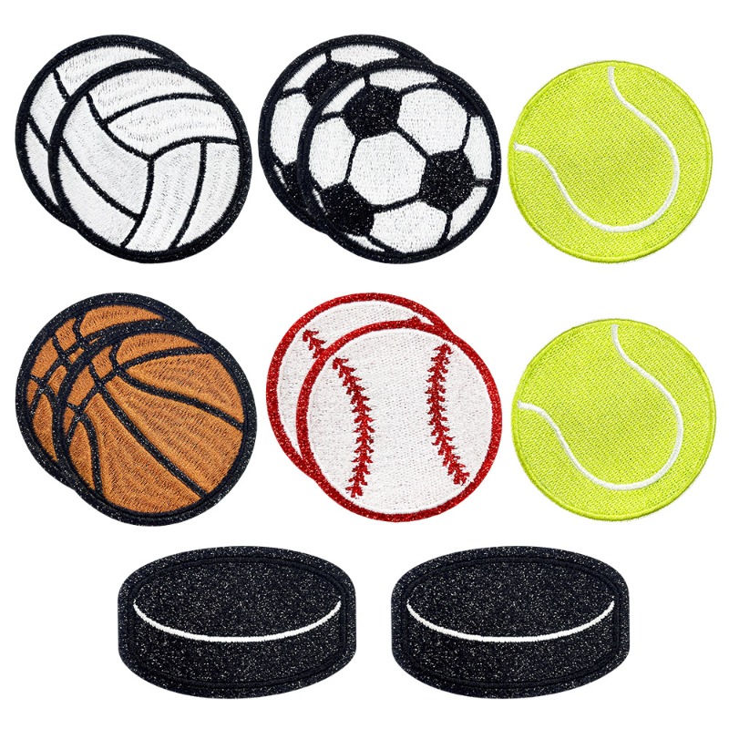 Badminton Icon - Glitter esportes beisebol futebol tênis ferro-em