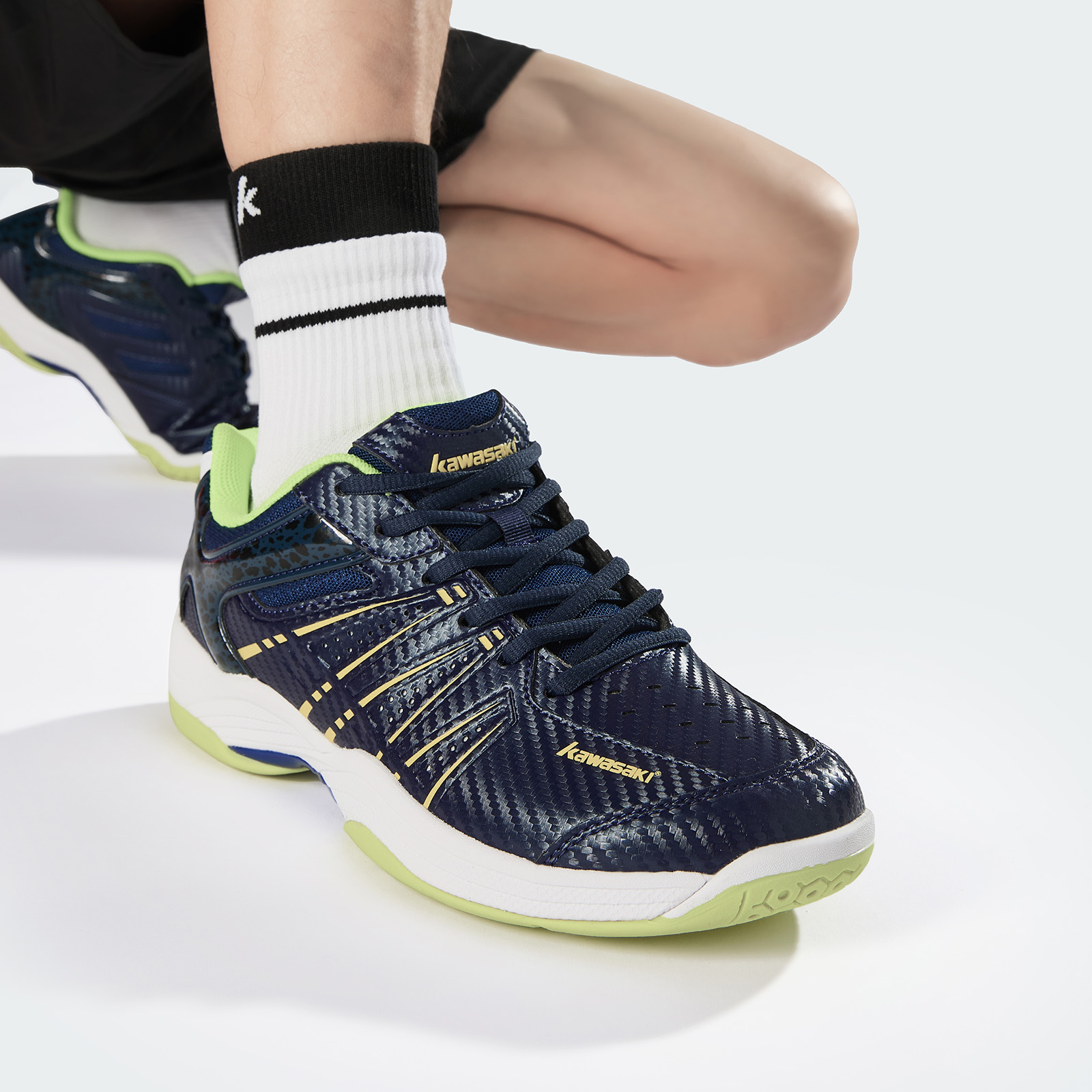 Kawasaki badminton sapatos par - Badminton Footwork avaliação e preço