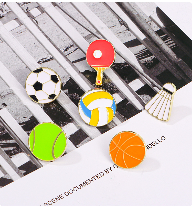 Broche de desenho animado de f - Badminton Icon avaliação e preço