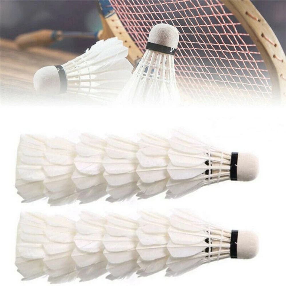 3/6/12 pçs peteca de badminton - Badminton Nylon Shuttlecock avaliação e preço