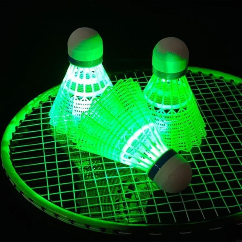 4 pacotes petecas badminton LE - Badminton Nylon Shuttlecock avaliação e preço