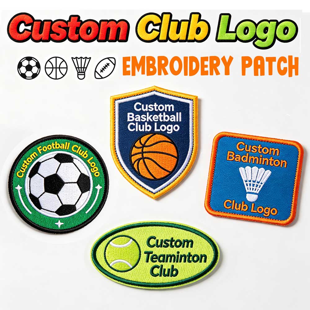 Emblema Bordado Personalizado  - Badminton Club Logo avaliação e preço