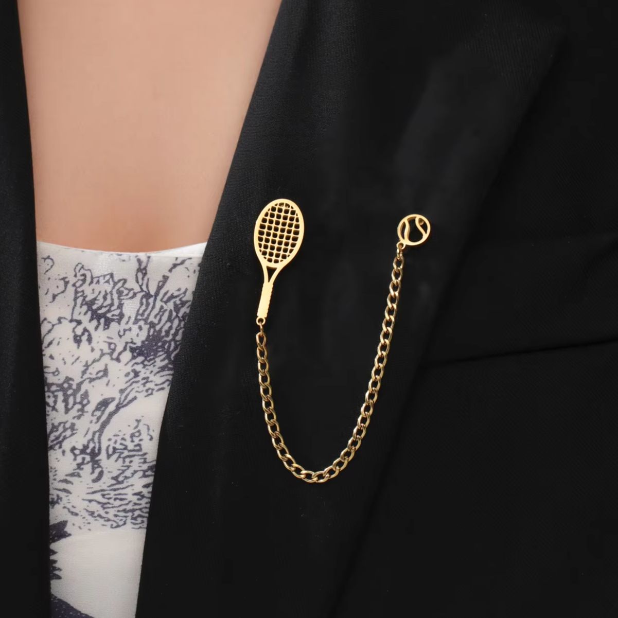 Broches de Raquete de Tênis Mo - Badminton Icon avaliação e preço
