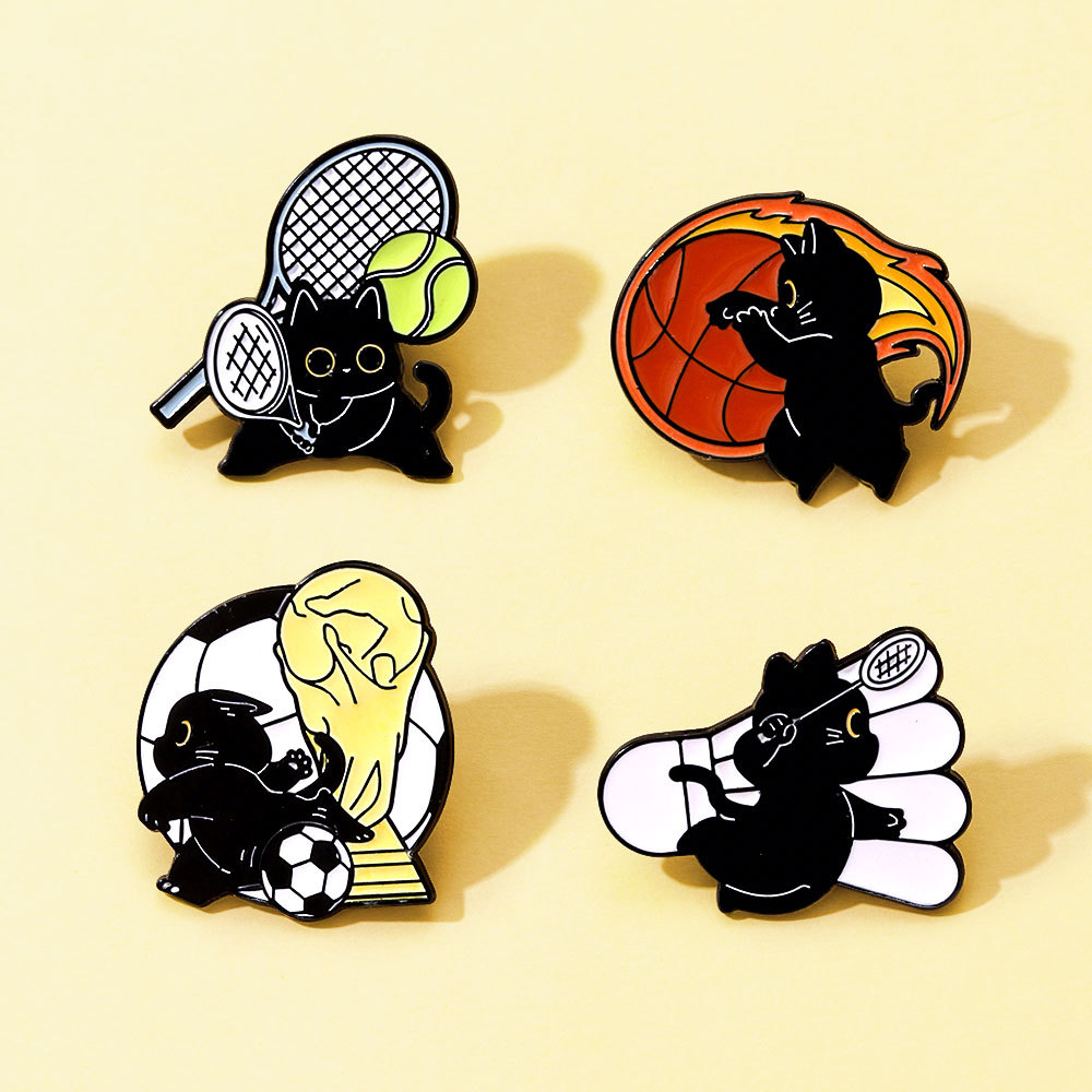 Bonito esporte gato preto esma - Badminton Icon avaliação e preço